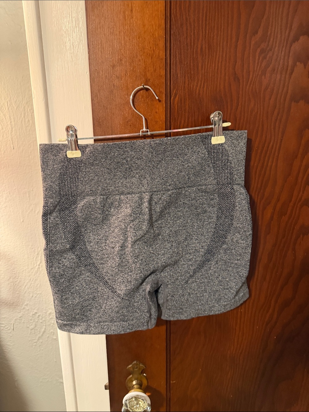 Hanes Gray High-Waist Bike Shorts